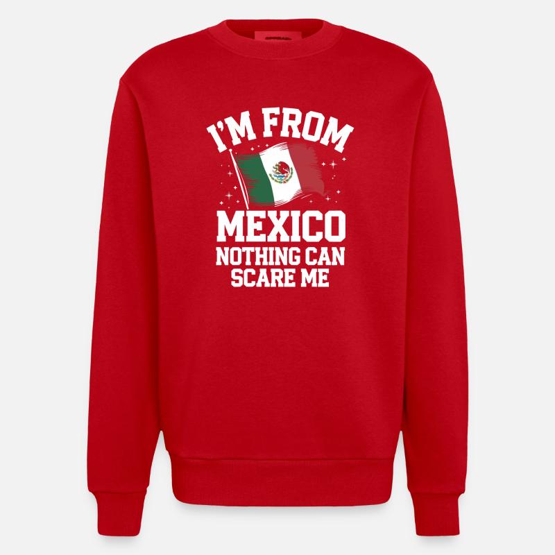 Mexique Mexique Mexicain Espagnol - Sweat bio épais oversize fabriqué en UE - rouge