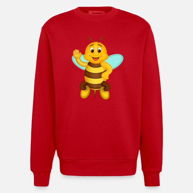 Le HAPBEE - Sweat bio épais oversize fabriqué en UE - rouge