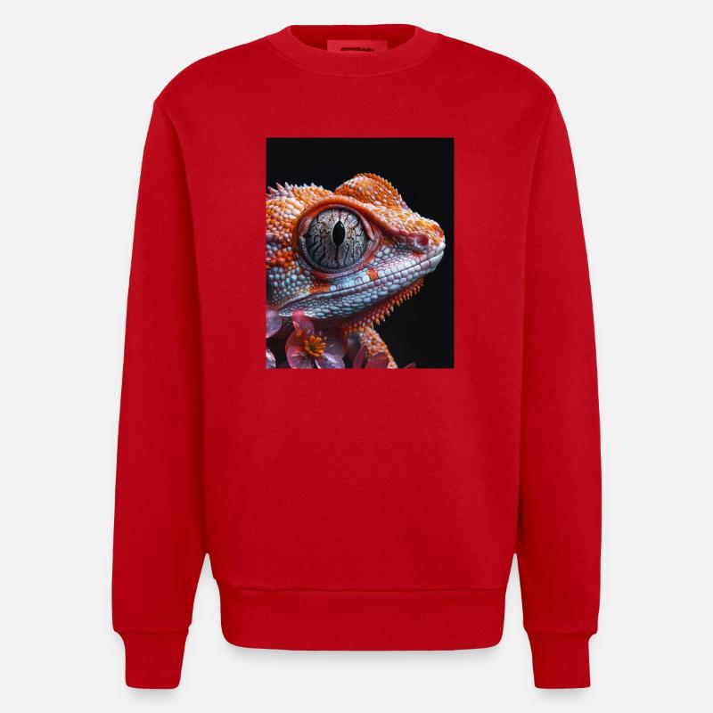 Affiche Animal et Fleur 13 - Sweat bio épais oversize fabriqué en UE - rouge