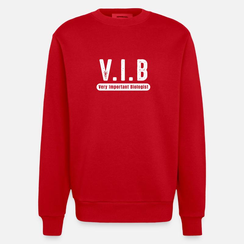 biologiste biologiste cadeau VIP - Sweat bio épais oversize fabriqué en UE - rouge