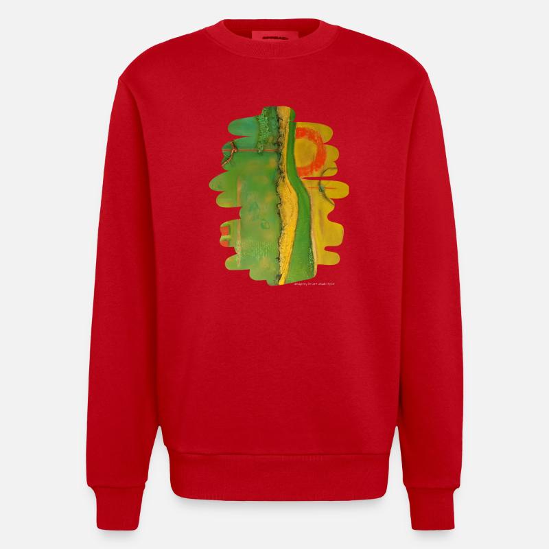 Échapper - Sweat bio épais oversize fabriqué en UE - rouge