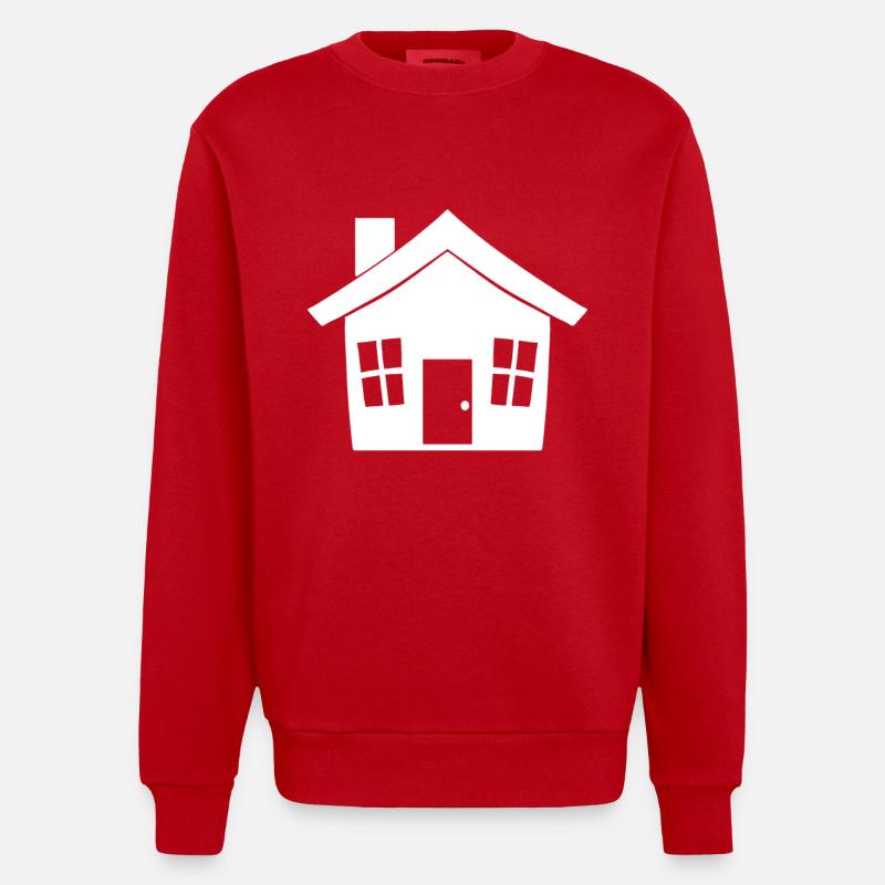 Maison - Sweat bio épais oversize fabriqué en UE - rouge