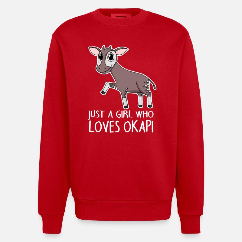 Okapi - Sweat bio épais oversize fabriqué en UE - rouge