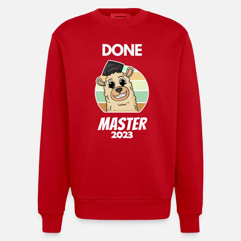 Master 2023 - Sweat bio épais oversize fabriqué en UE - rouge