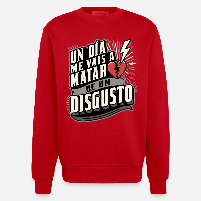 Was für ein Ekel - Heavyweight Oversized Organic Crew Neck Made in EU - Rot