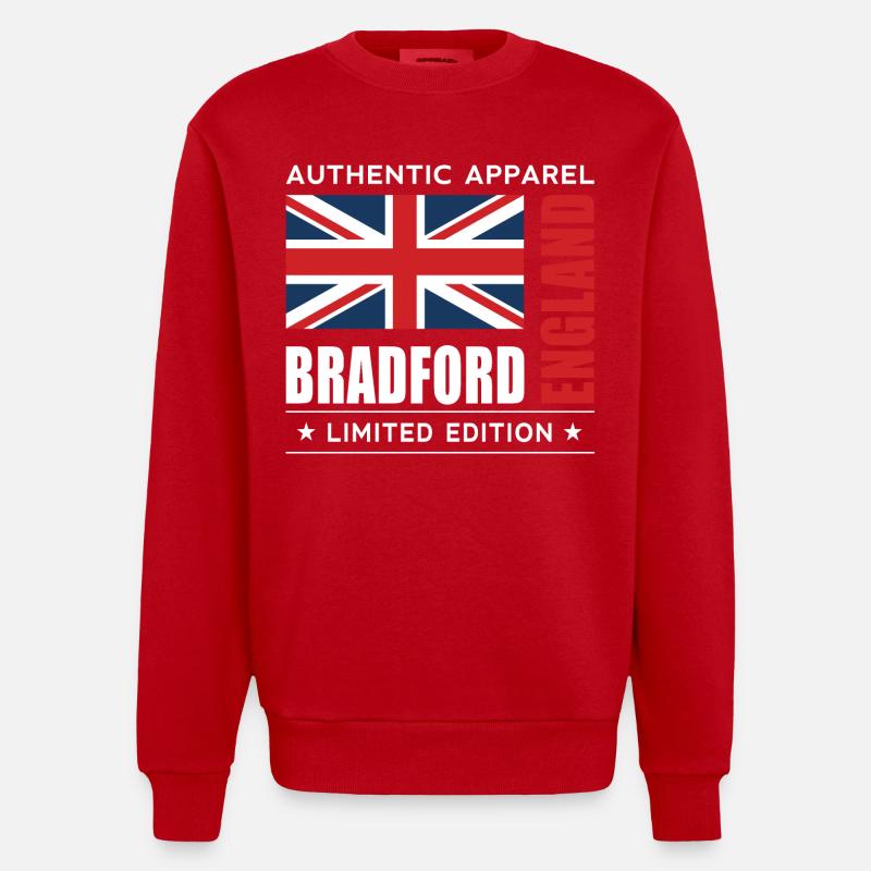 Bradford - Sweat bio épais oversize fabriqué en UE - rouge