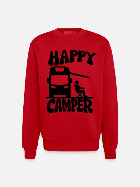 Campeur - Sweat bio épais oversize fabriqué en UE - rouge