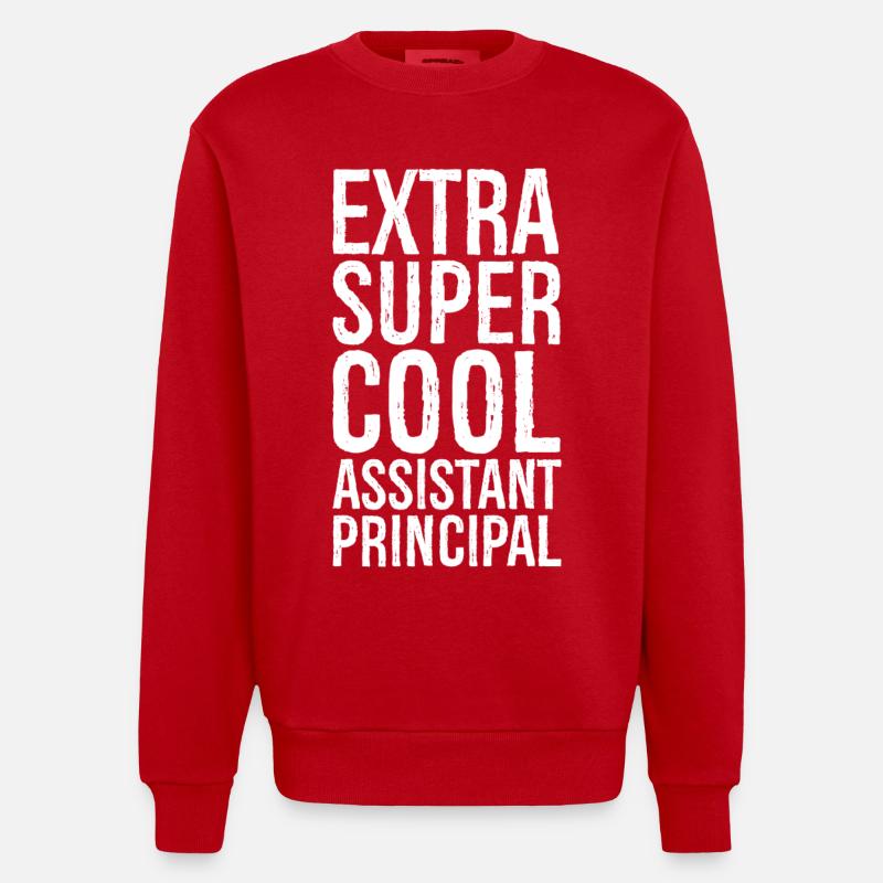Extra Super Cool Directeur adjoint - Sweat bio épais oversize fabriqué en UE - rouge