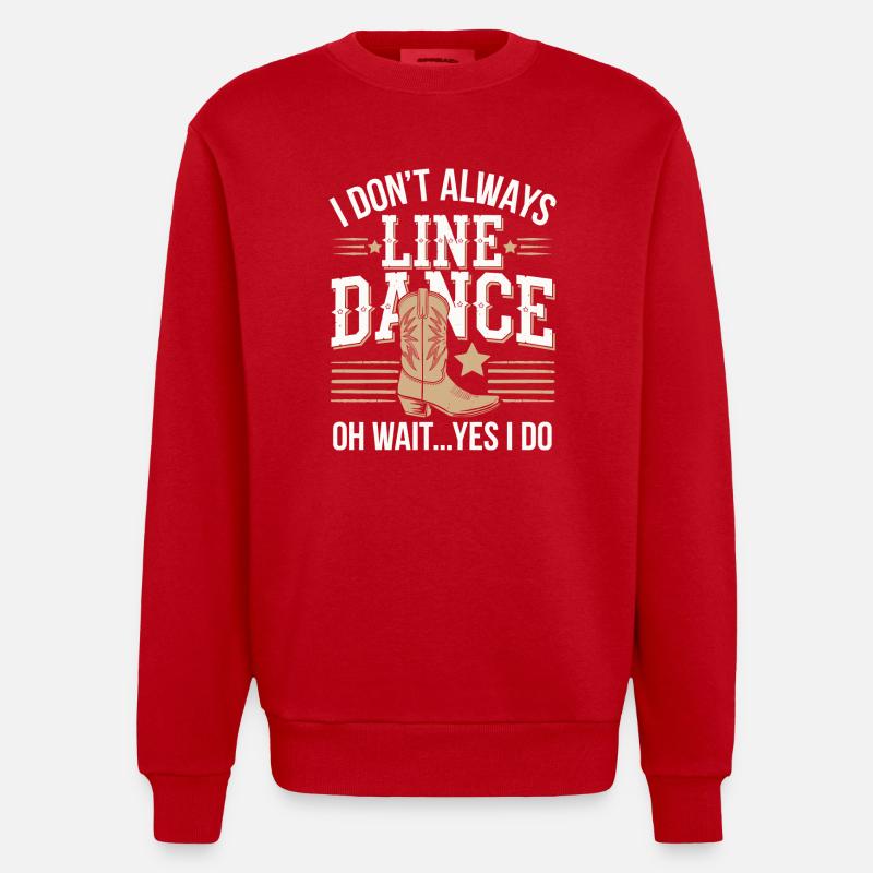 Danser avec passion - Sweat bio épais oversize fabriqué en UE - rouge