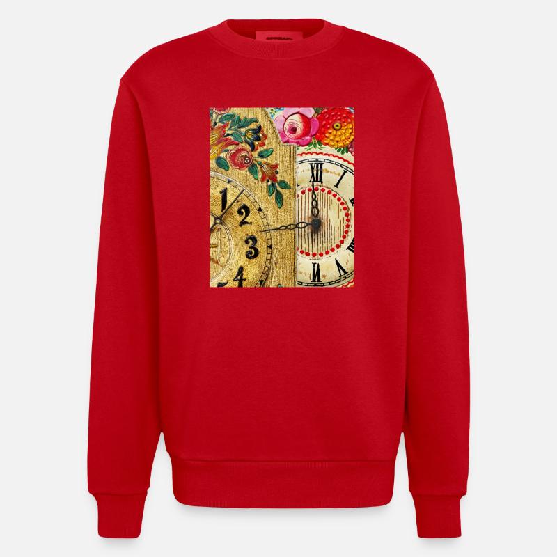 Forêt-Noire - Fois 3.0 - Sweat bio épais oversize fabriqué en UE - rouge