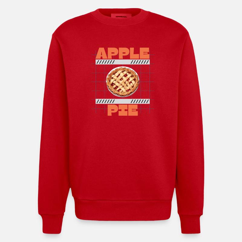 Apfelkuchen Rezept - Heavyweight Oversized Organic Crew Neck Made in EU - Rot
