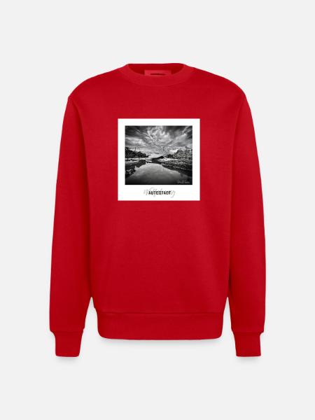 Wolfsburg Pavillon - Heavyweight Oversized Organic Crew Neck Made in EU - Rot
