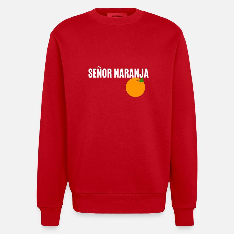Señor Naranja - Sweat bio épais oversize fabriqué en UE - rouge