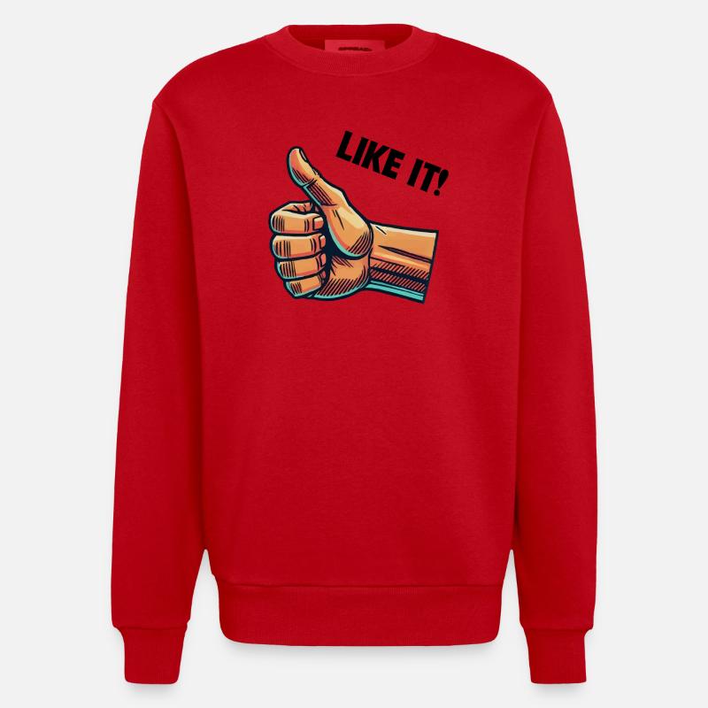 comme main - Sweat bio épais oversize fabriqué en UE - rouge