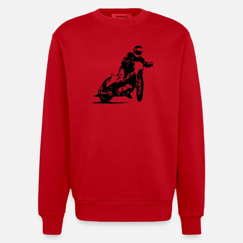 Speedway Racing - Sweat bio épais oversize fabriqué en UE - rouge