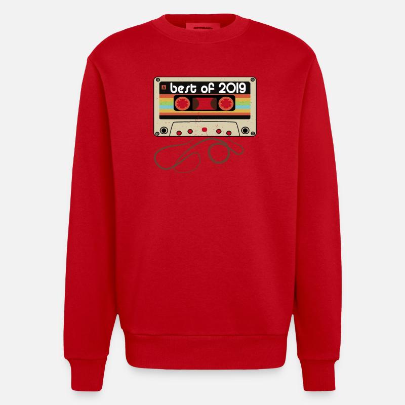 Millésime légendaire 2019 - Sweat bio épais oversize fabriqué en UE - rouge