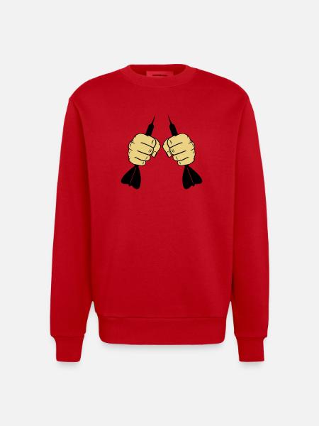 dart_faeuste_002 - Sweat bio épais oversize fabriqué en UE - rouge