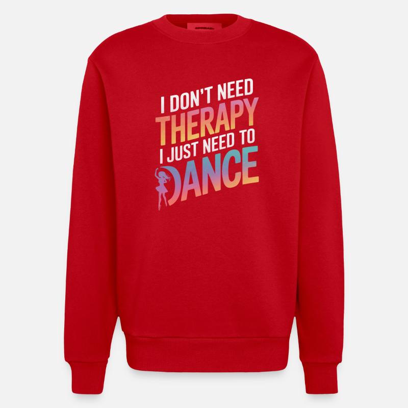 Dansant Danseurs Dansant - Sweat bio épais oversize fabriqué en UE - rouge