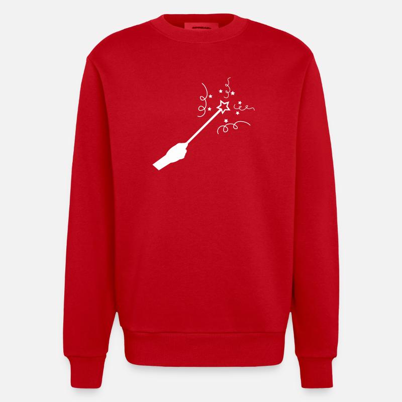 Baguette - Sweat bio épais oversize fabriqué en UE - rouge