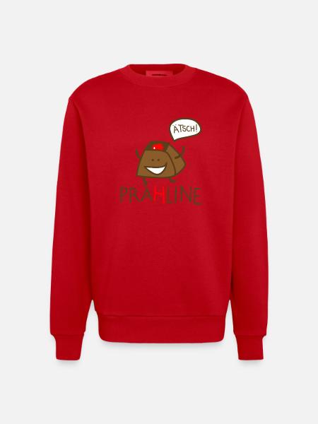 Praline - Heavyweight Oversized Organic Crew Neck Made in EU - Rot