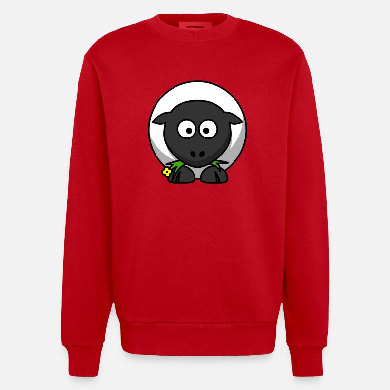 sheep149 - Sweat bio épais oversize fabriqué en UE - rouge
