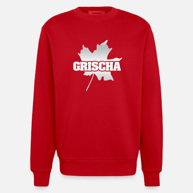 Grischa - Sweat bio épais oversize fabriqué en UE - rouge