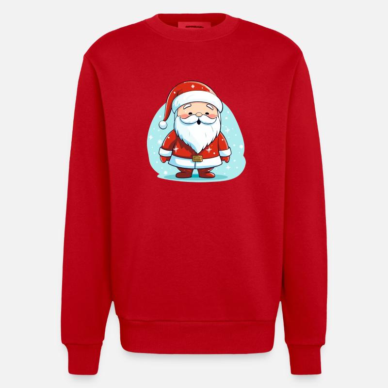 Weihnachtsmann - Heavyweight Oversized Organic Crew Neck Made in EU - Rot