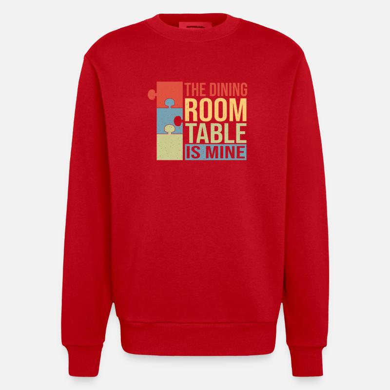 Der Esstisch gehört mir - Heavyweight Oversized Organic Crew Neck Made in EU - Rot