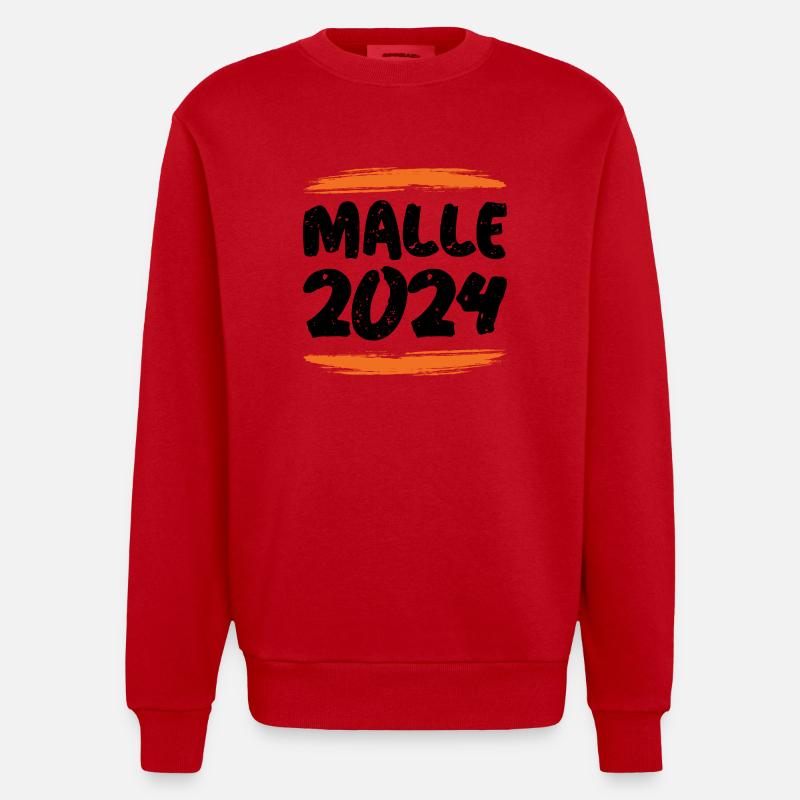 Malle 2024 - Sweat bio épais oversize fabriqué en UE - rouge