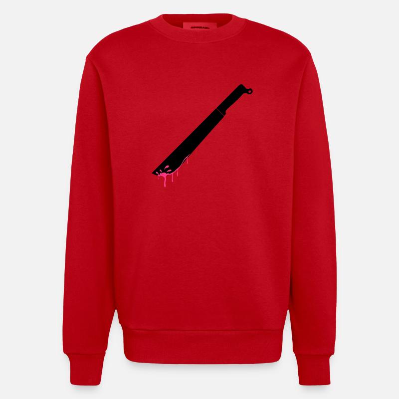 Machette - Sweat bio épais oversize fabriqué en UE - rouge
