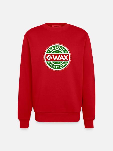 Basque Wax 2 - Sweat bio épais oversize fabriqué en UE - rouge