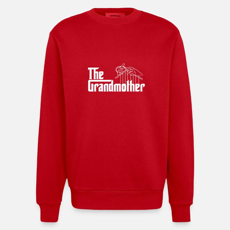 Die Großmutter - Heavyweight Oversized Organic Crew Neck Made in EU - Rot
