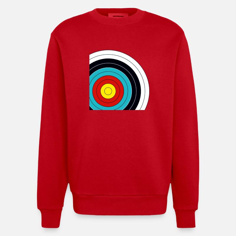Coupe de tir à l'arc - Sweat bio épais oversize fabriqué en UE - rouge