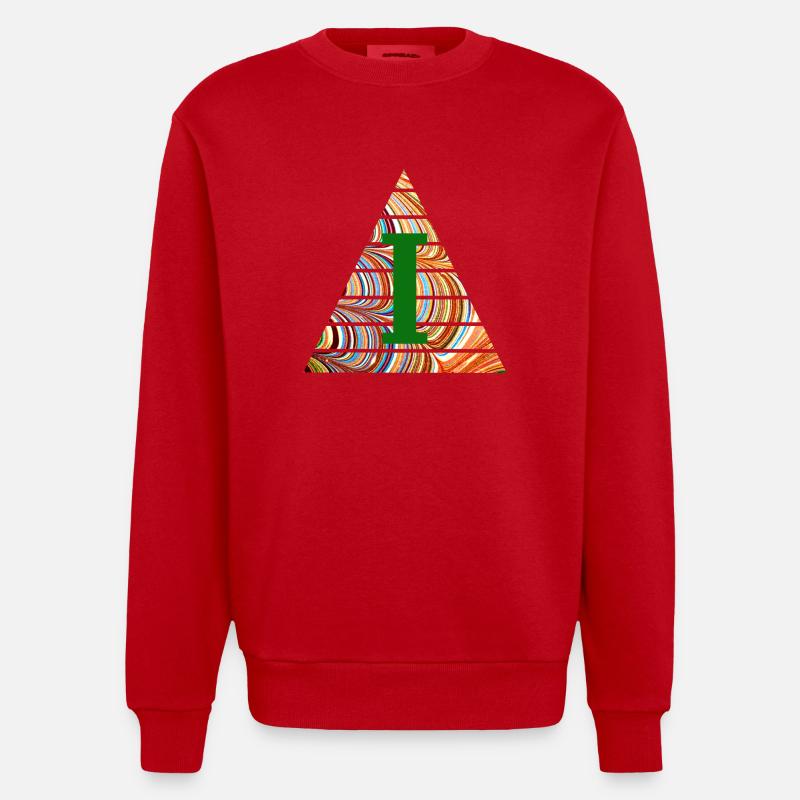 Dreieck E 56 I - Sweat bio épais oversize fabriqué en UE - rouge