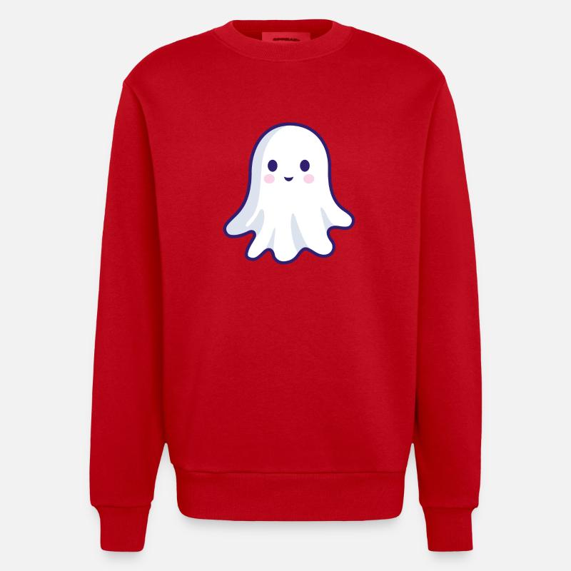Geist - Heavyweight Oversized Organic Crew Neck Made in EU - Rot