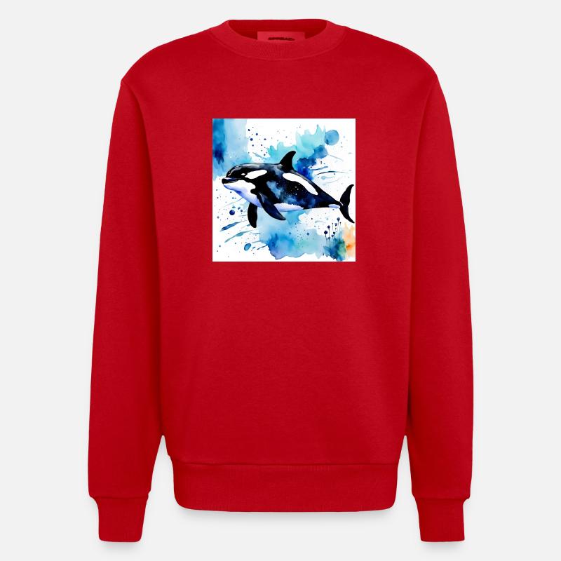 Style orque - Sweat bio épais oversize fabriqué en UE - rouge
