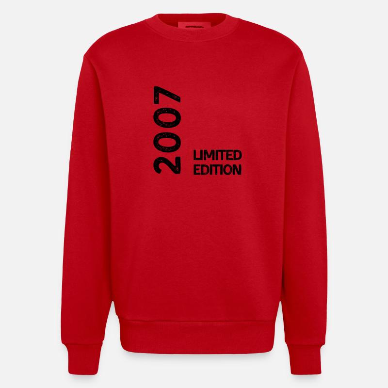 2007 limited edition - Sweat bio épais oversize fabriqué en UE - rouge