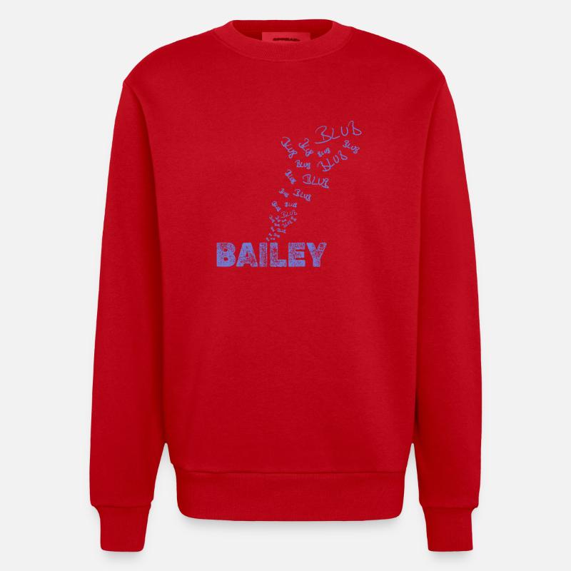 Sailing Bailey - Heavyweight Oversized Organic Crew Neck Made in EU - red