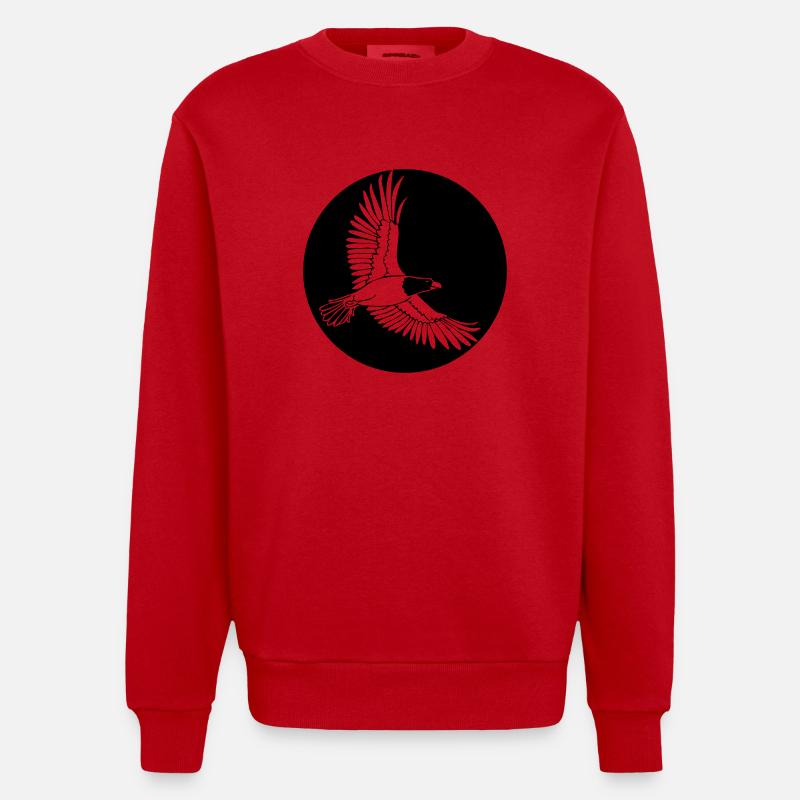 Aigle - Sweat bio épais oversize fabriqué en UE - rouge