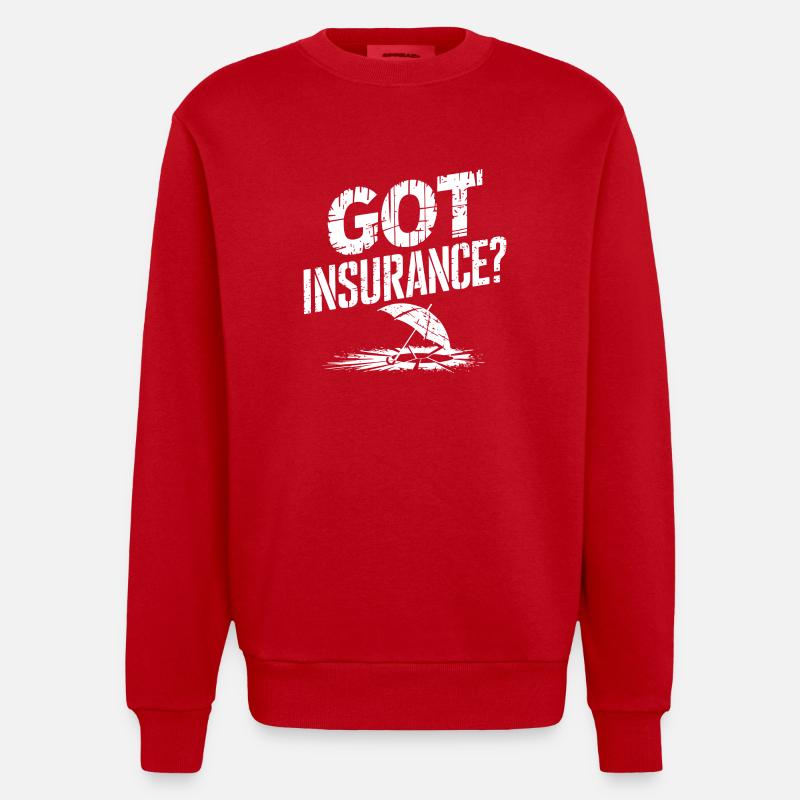 Conseils pour une protection optimale - Sweat bio épais oversize fabriqué en UE - rouge