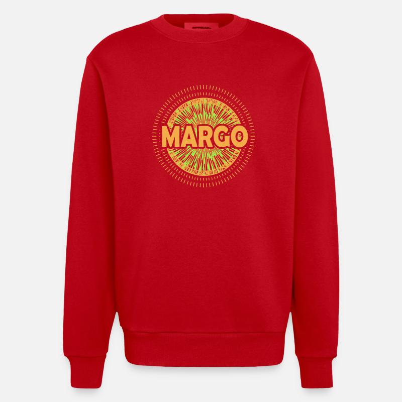 Margo als Geschenkidee - Heavyweight Oversized Organic Crew Neck Made in EU - Rot