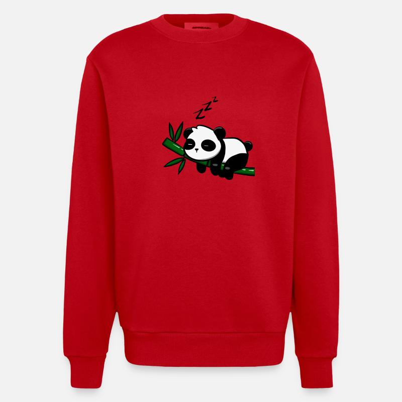 Pandodo - Sweat bio épais oversize fabriqué en UE - rouge