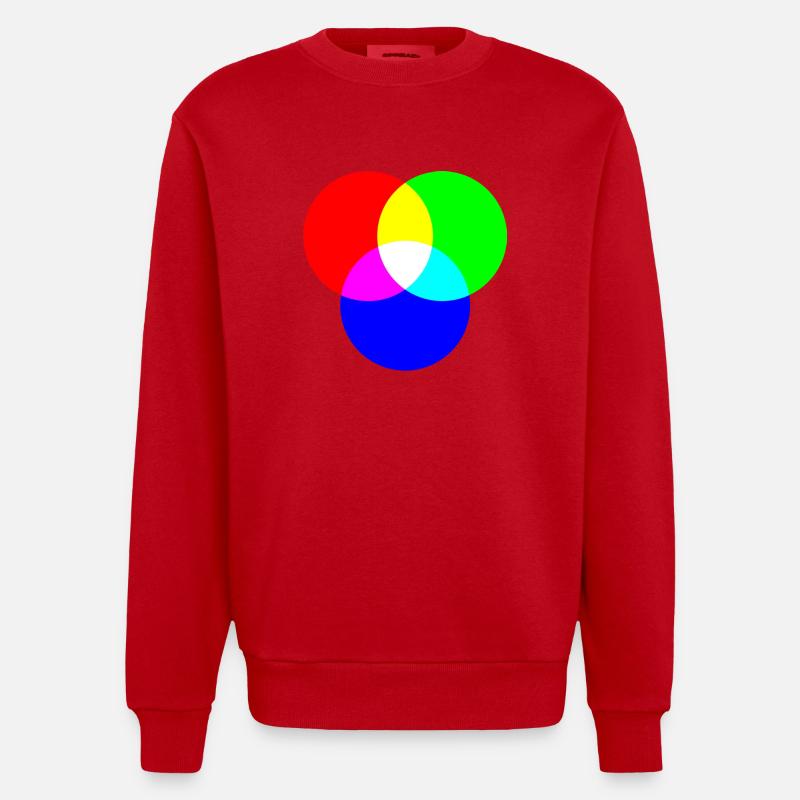 RGB - Heavyweight Oversized Organic Crew Neck Made in EU - Rot