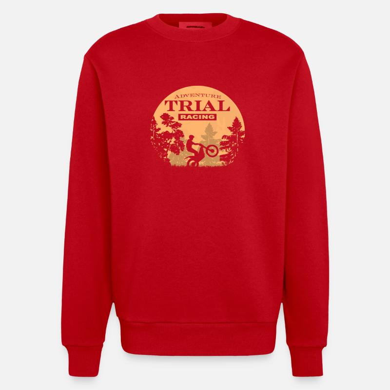 Trial - Heavyweight Oversized Organic Crew Neck Made in EU - Rot