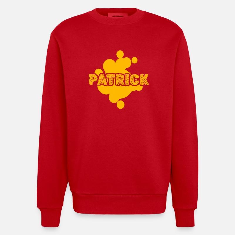 Peintre Patrick - Sweat bio épais oversize fabriqué en UE - rouge