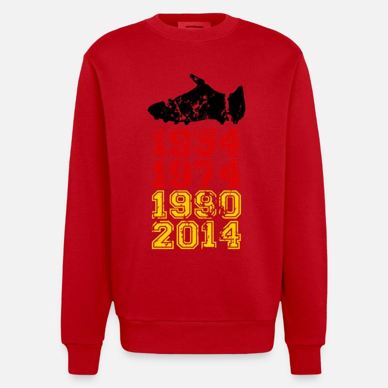 Coupe du Monde 2014 - Sweat bio épais oversize fabriqué en UE - rouge