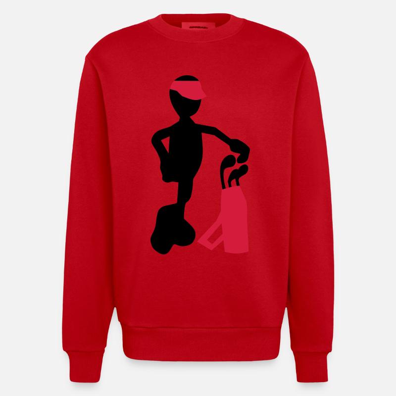 golf - Sweat bio épais oversize fabriqué en UE - rouge