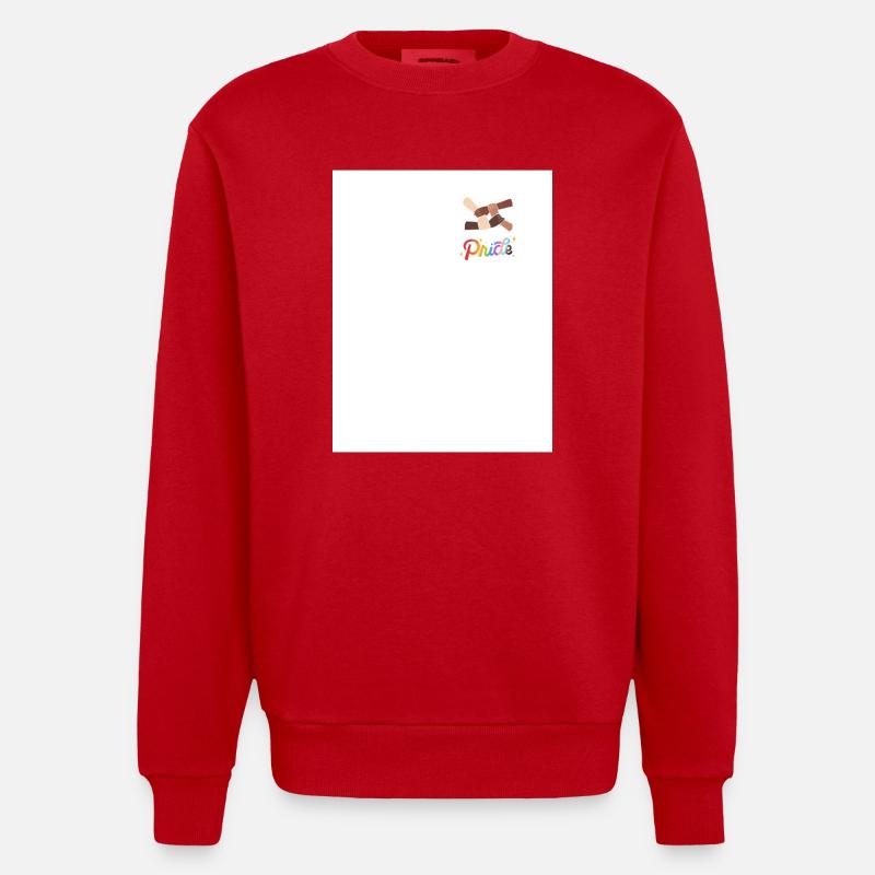 Pride - Heavyweight Oversized Organic Crew Neck Made in EU - Rot