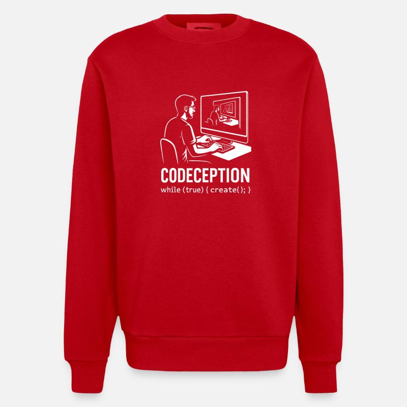 Codeception - Sweat bio épais oversize fabriqué en UE - rouge