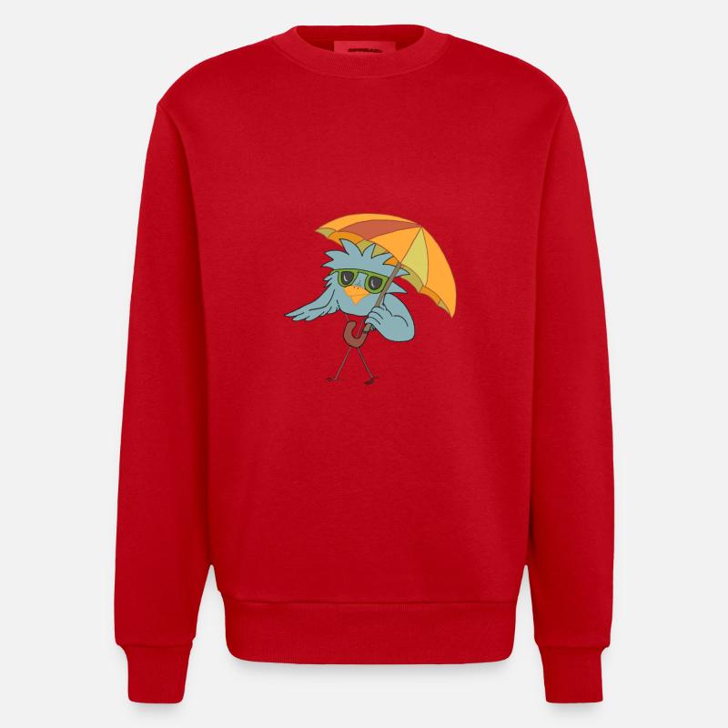 Gerdi d'été - Sweat bio épais oversize fabriqué en UE - rouge